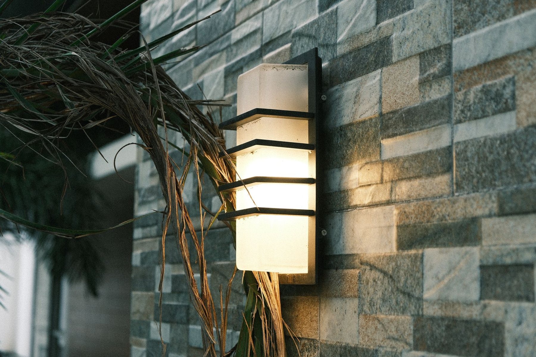 Landscape lighting at dusk in Avondale, AZ